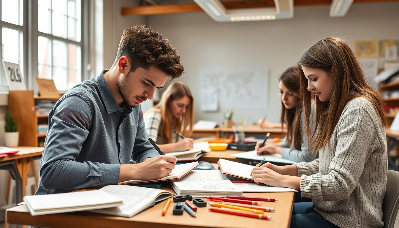 Digital learning platform with online study materials